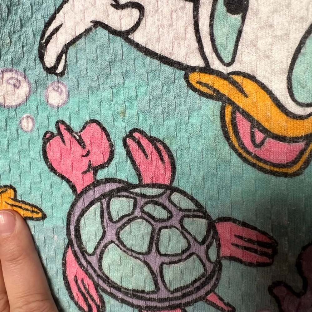 Vintage Disney Daisy Duck One Piece Footies Romper Baby - Picture 4 of 5